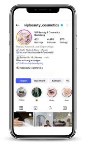 VIP Beauty Nürnberg - Instagram Profil
