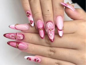Rosa Nageldesign im Nagelstudio Nürnberg